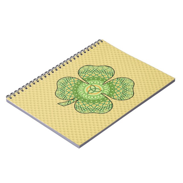 Celtic Kleeblatt Notebook Notizblock (Linke Seite)