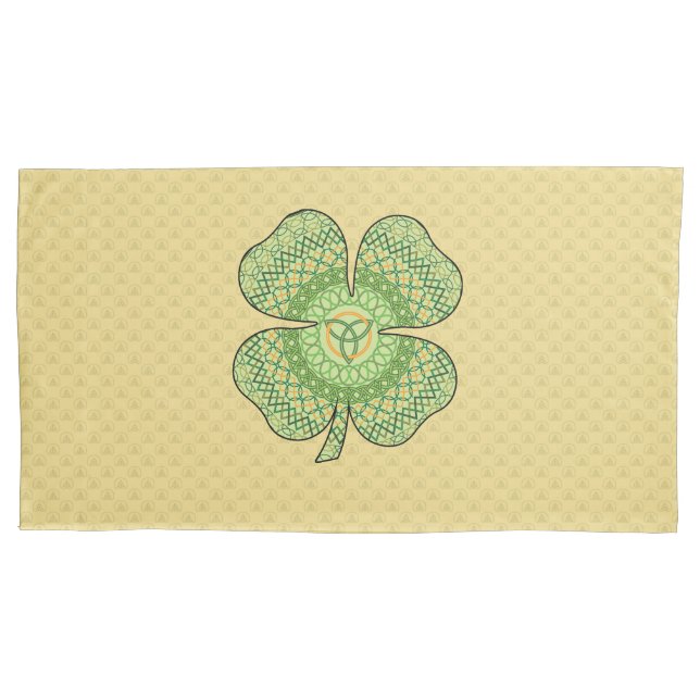 Celtic Kleeblatt Pillowcase Kissenbezug (Vorderseite)