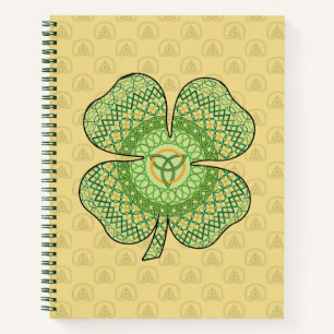 Celtic Kleeblatt Spiral Notebook Notizbuch
