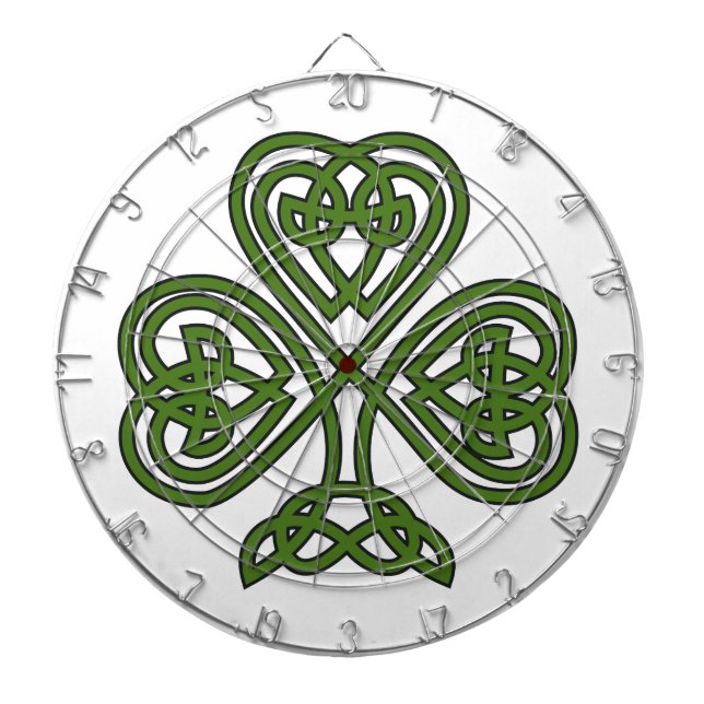 Celtic Kleeblatt - St Patricks Day Dartscheibe (vorne)