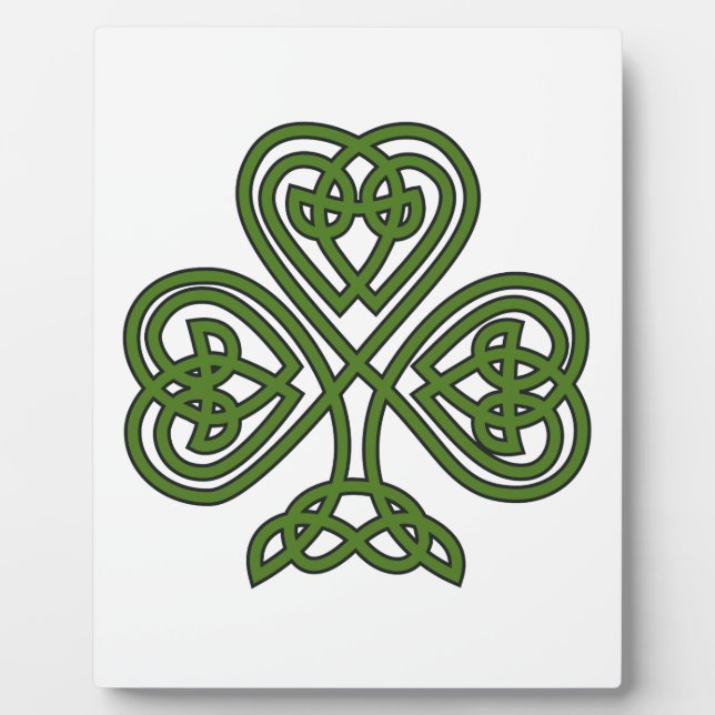 Celtic Kleeblatt - St Patricks Day Fotoplatte (Vorderseite)