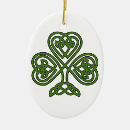 Celtic Kleeblatt - St Patricks Day Keramik Ornament