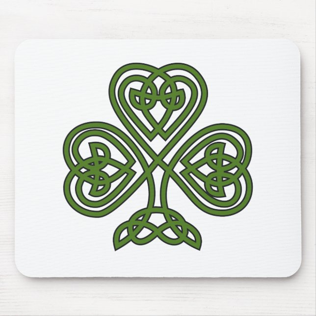 Celtic Kleeblatt - St Patricks Day Mousepad (Vorne)