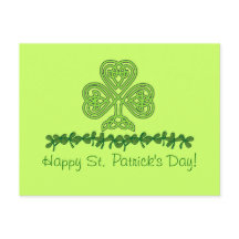 Celtic Kleeblatt St. Patrick's Day Postcard
