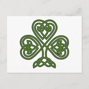 Celtic Kleeblatt - St Patricks Day Postkarte