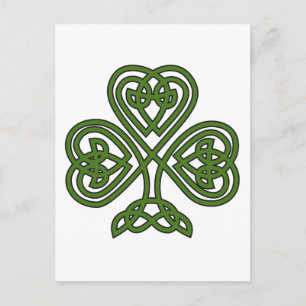 Celtic Kleeblatt - St Patricks Day Postkarte
