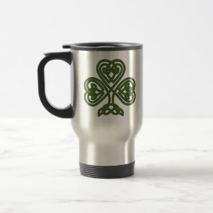 Celtic Kleeblatt - St Patricks Day Reisebecher