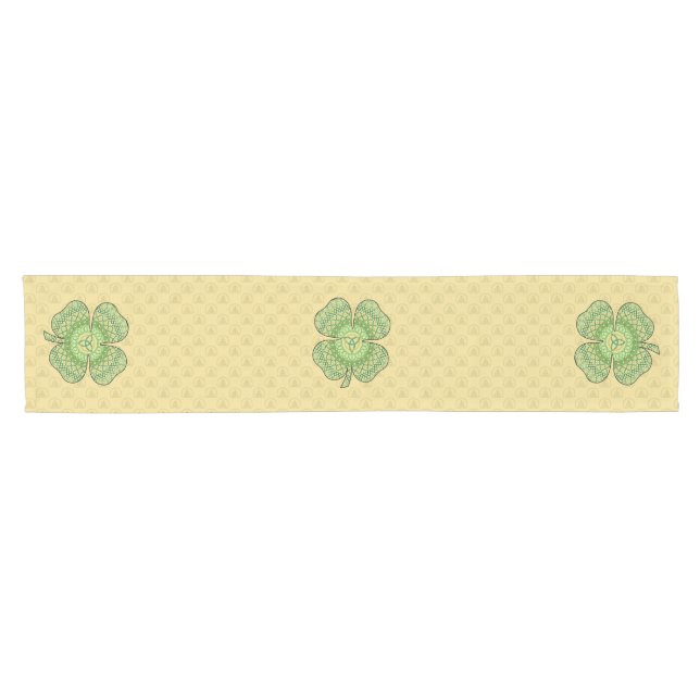 Celtic Kleeblatt Table Runner Kurzer Tischläufer (Horizontal)