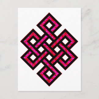 Celtic Knot 10 Red Postkarte