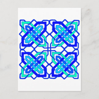 Celtic Knot 3 Blue Postkarte