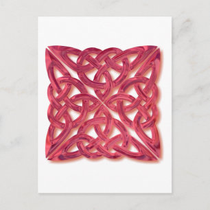 Celtic Knot 4-Quadratzglas Postkarte