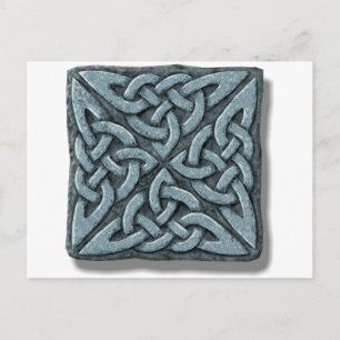 Celtic Knot 4-Quadratzone Postkarte