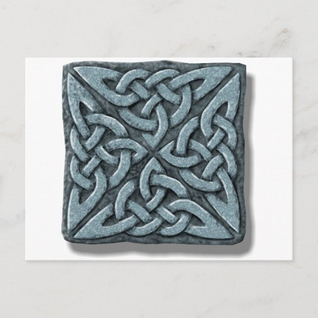 Celtic Knot 4-Quadratzone Postkarte (Vorderseite)