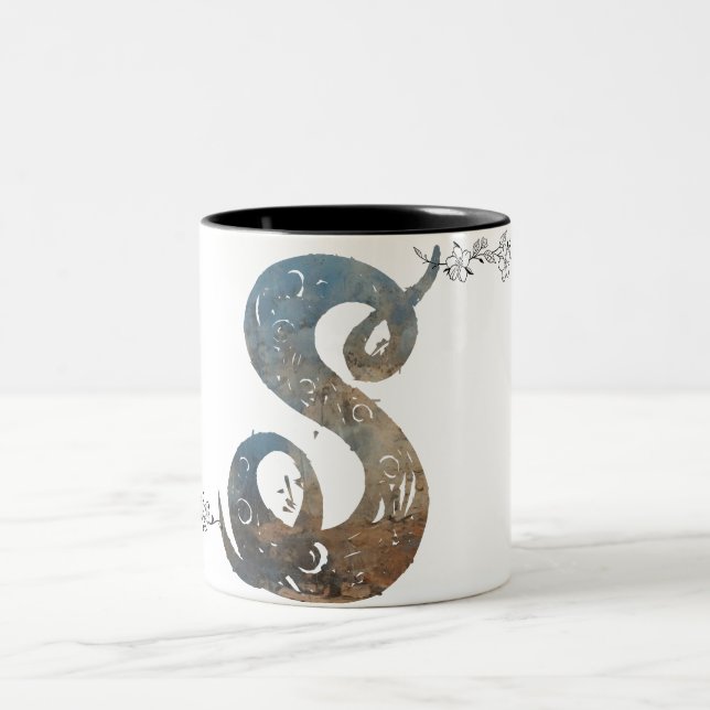 Celtic Knot Buchstabe S Tasse (Mittel)