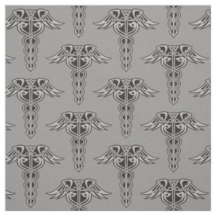 Celtic Knot Caduceus Fabric Stoff