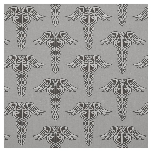 Celtic Knot Caduceus Fabric Stoff (Muster)