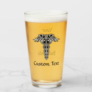 Celtic Knot Caduceus Glas