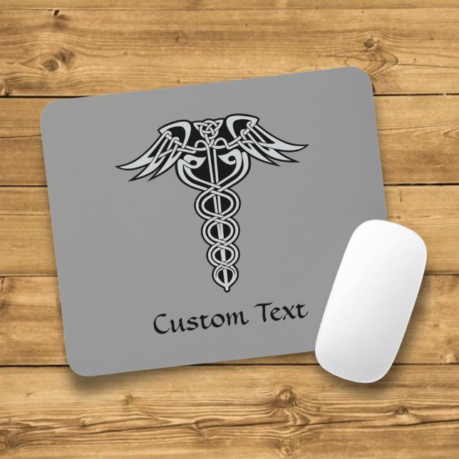Celtic Knot Caduceus Mousepad (Von Creator hochgeladen)