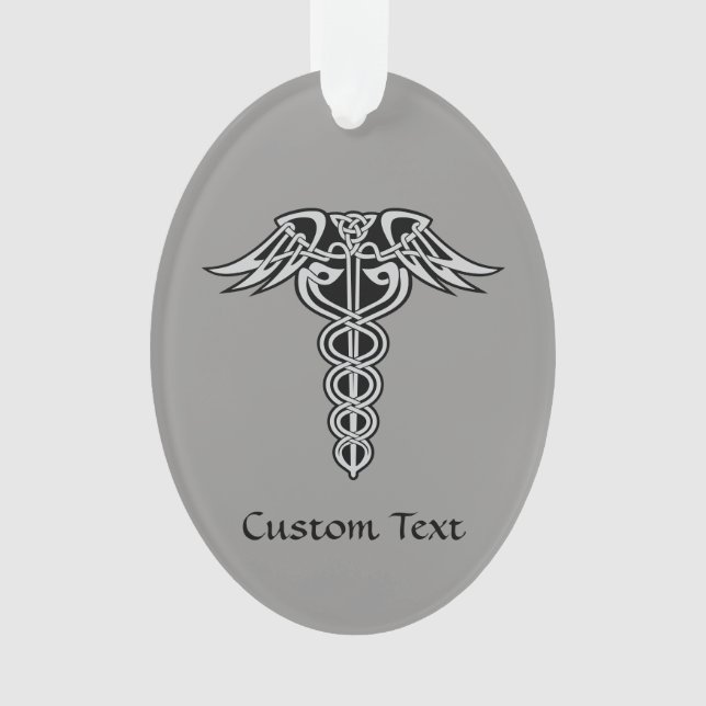 Celtic Knot Caduceus Ornament (Vorderseite)
