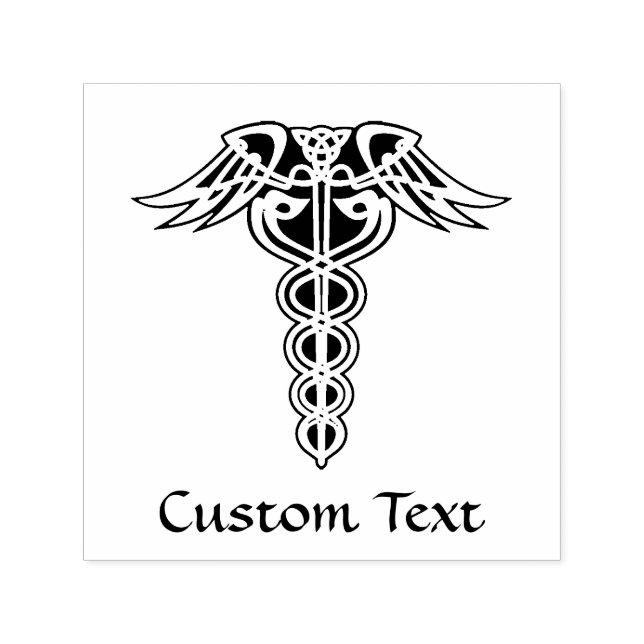 Celtic Knot Caduceus Permastempel (Design)