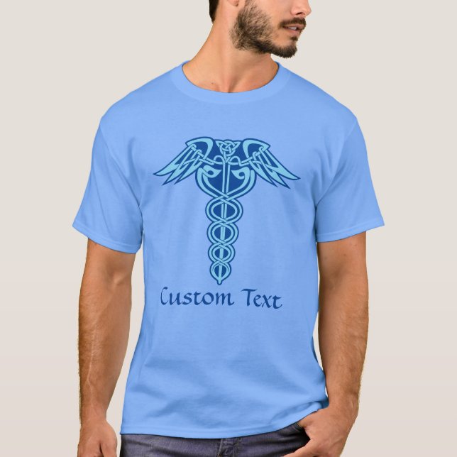 Celtic Knot Caduceus T - Shirt (Vorderseite)