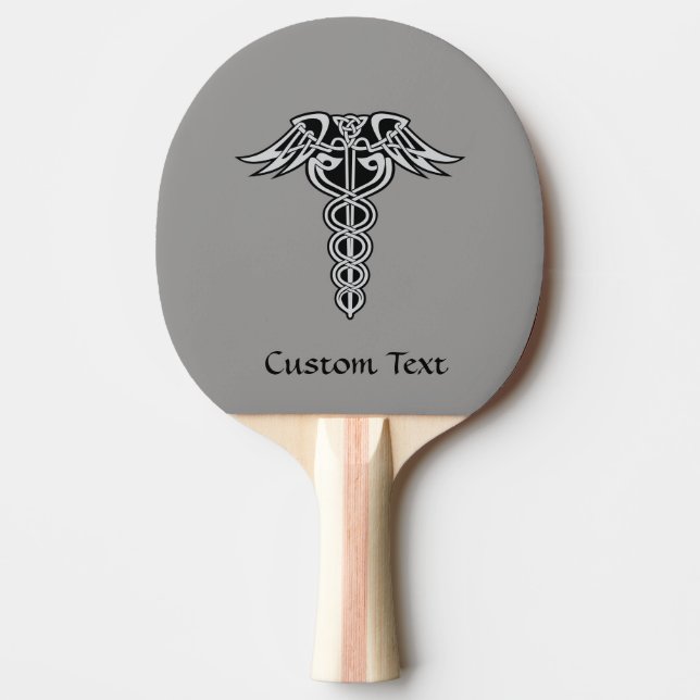 Celtic Knot Caduceus Tischtennis Schläger (Vorderseite)
