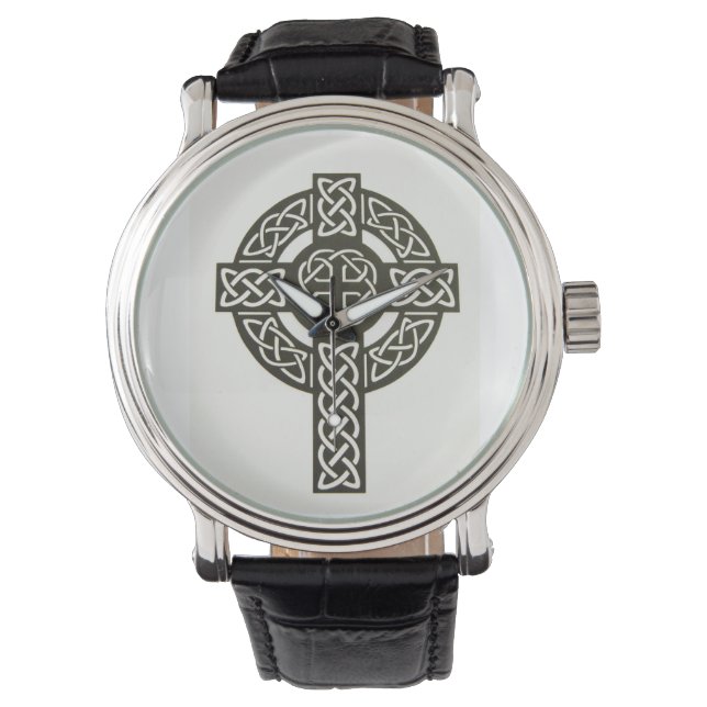 Celtic Knot Cross Armbanduhr (Vorderseite)