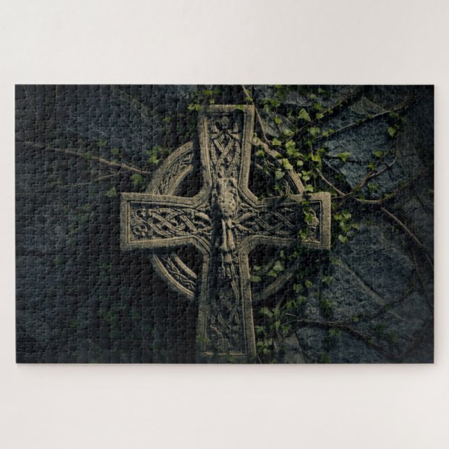 Celtic Knot Cross Jigsaw Puzzle (Horizontal)