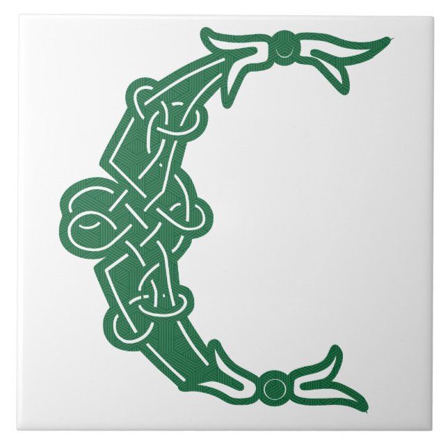 Celtic Knot Decorative Hauptstadt C Fliese (Vorderseite)