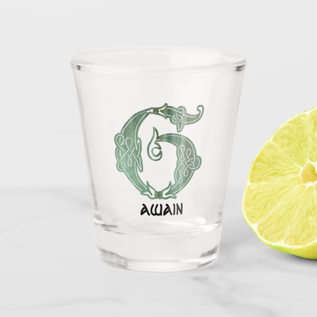Celtic Knot Decorative Hauptstadt G Schnapsglas (Vorderseite)