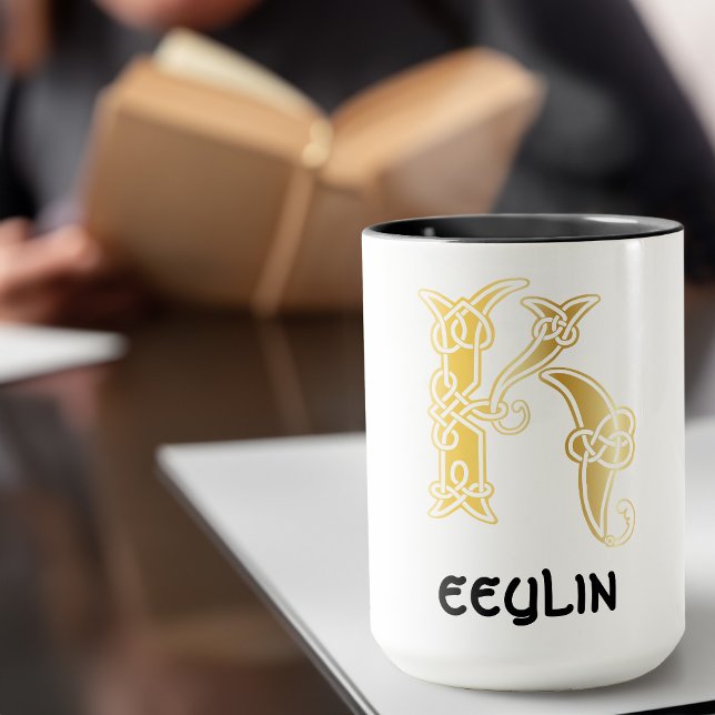 Celtic Knot Decorative Hauptstadt K Tasse (Von Creator hochgeladen)