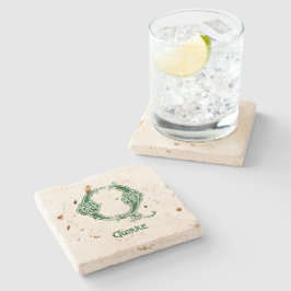 Celtic Knot Decorative Hauptstadt Q Steinuntersetzer