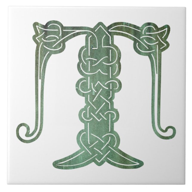 Celtic Knot Decorative Hauptstadt T Fliese (Vorderseite)