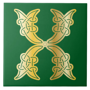 Celtic Knot Decorative Hauptstadt X Fliese