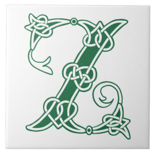 Celtic Knot Decorative Hauptstadt Z Fliese