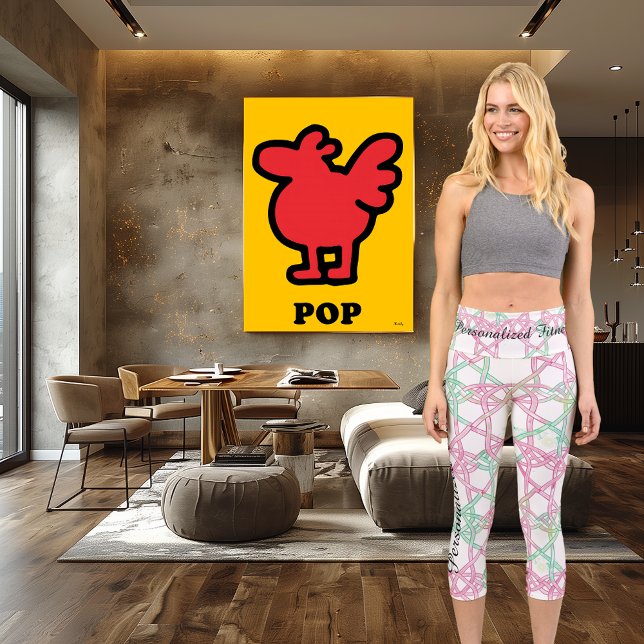 Celtic Knot Delight - Soft Pink & Green Harmonie Capri Leggings (Von Creator hochgeladen)