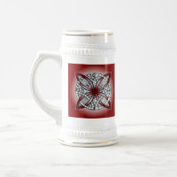 Celtic Knot Doodle Maroon Red