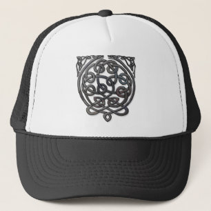Celtic Knot Dragons - Black Chrome Truckerkappe