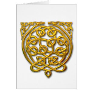 Celtic Knot Dragons - Gold