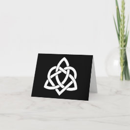 Celtic Knot Initials - Danke - Schwarz und Weiß