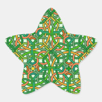 Celtic Knot Irish Braid Pattern Green Hübsch