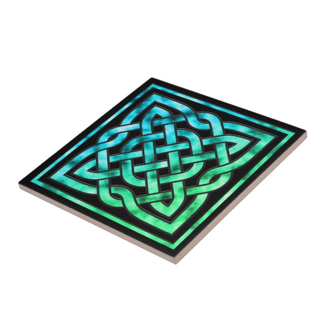 Celtic Knot Keramik Tile Fliese (Seite)