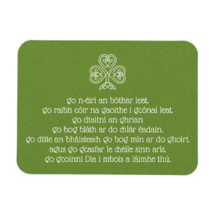 Celtic Knot Kleeblatt Gaelic Segen Magnet