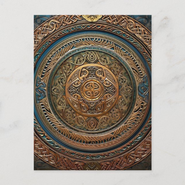 Celtic Knot Knüpfarbeit Postkarte (Vorderseite)