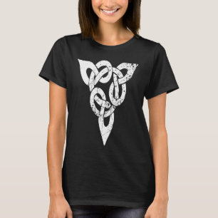Celtic Knot Mythology Valhalla Odin Viking Distres T-Shirt