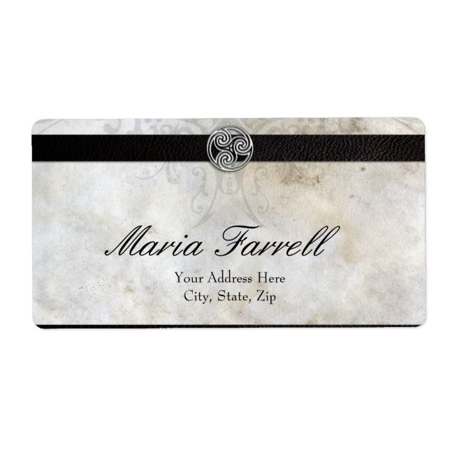 Celtic Knot on Parchage Paper Lrg Label (Vorne)