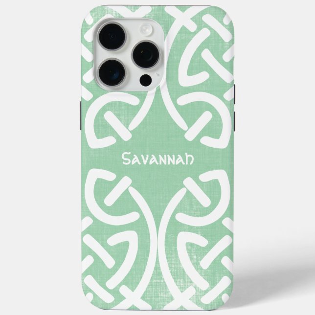 Celtic Knot Pattern Jedes farbige Personalisierte  Case-Mate iPhone Hülle (Rückseite)
