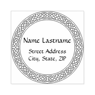 Celtic Knot personalisierte Gummi-Briefmarke Gummistempel