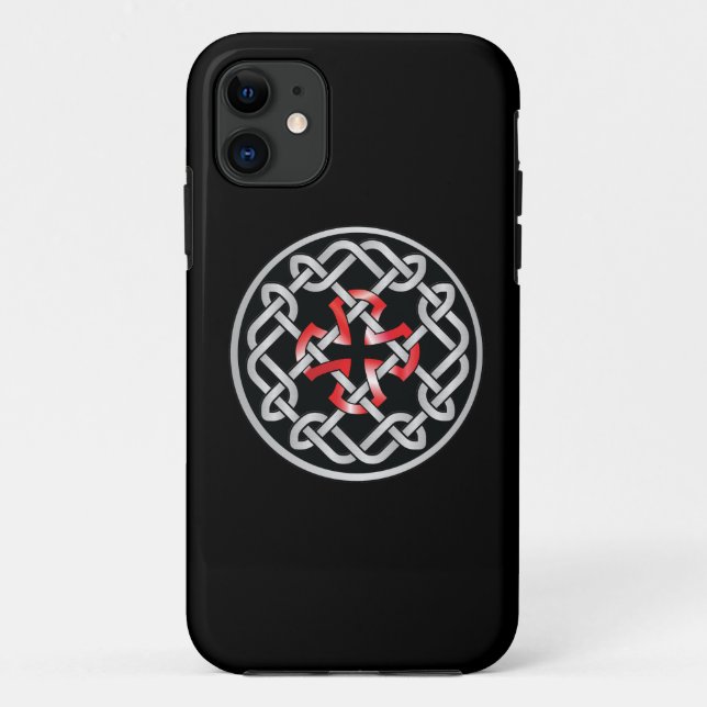 Celtic Knot Red Metallic iPhone5 Abdeckung Case-Mate iPhone Hülle (Rückseite)