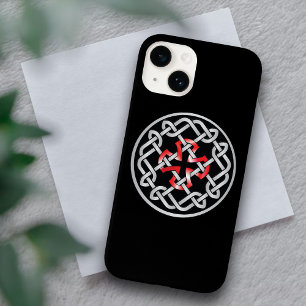 Celtic Knot Red Metallic iPhone 14 Fall Case-Mate iPhone 14 Hülle